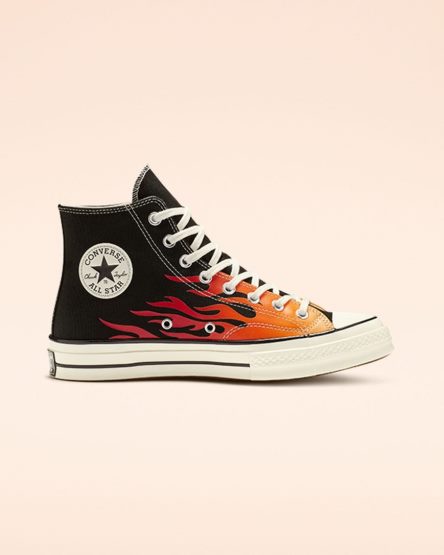 Women's Converse Chuck 70 Archive Print High Top Shoes Black / Red | AU 1483CI